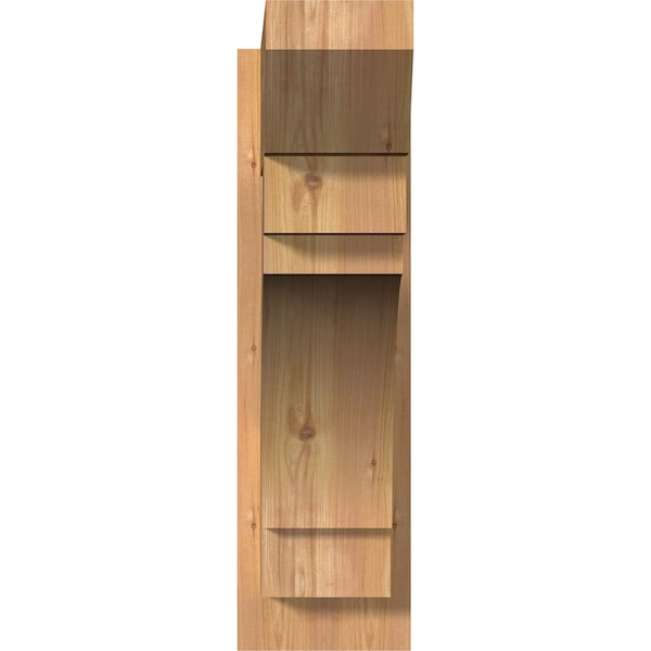 Merced Slat Smooth Outlooker, Western Red Cedar, 7 1/2W X 26D X 26H